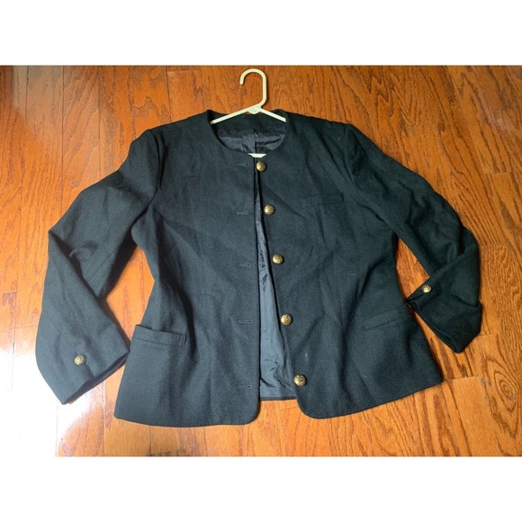 Potomac Collection Women's Black Wool Blazer Size 12 - Picture 1 of 3